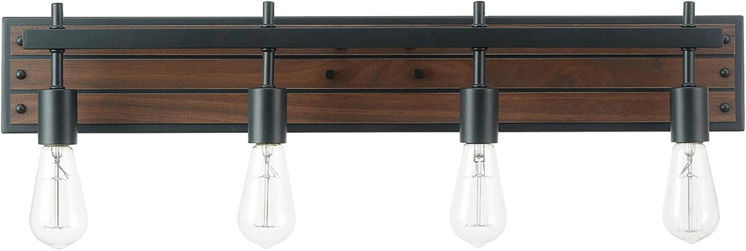 GLOBE Electric 63000103 26" 3-Light Vanity Fixture, Brass Finish, Clear Glass Shades, Beauty Room Accessories, Bathroom Lighting Over Mirror, Makeup Lights, Wall Light, Home Essentials, House Décor