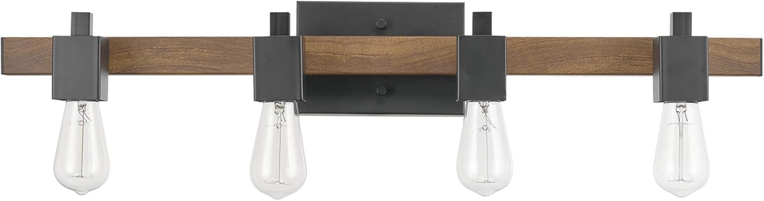 GLOBE Electric 63000103 26" 3-Light Vanity Fixture, Brass Finish, Clear Glass Shades, Beauty Room Accessories, Bathroom Lighting Over Mirror, Makeup Lights, Wall Light, Home Essentials, House Décor