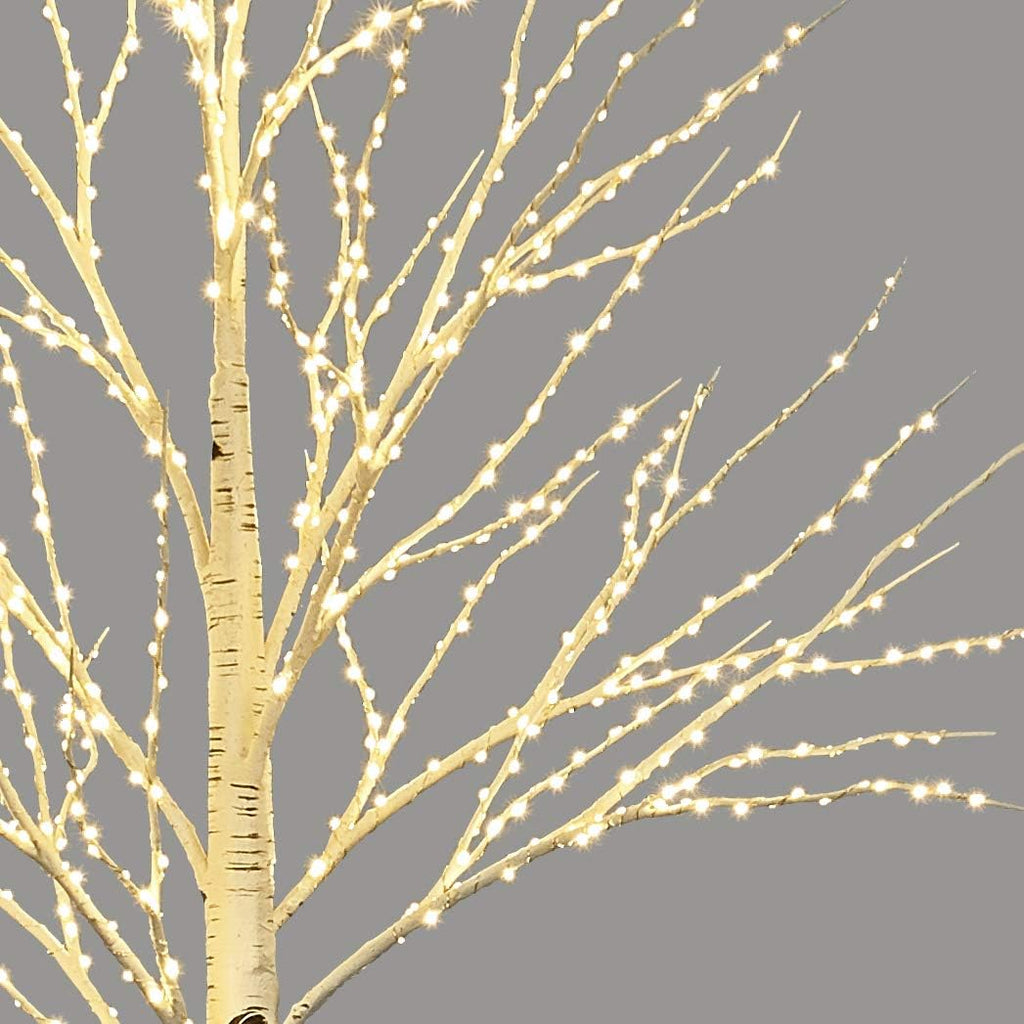 LITBLOOM Lighted Birch Twig Tree with Fairy Lights 4FT 200 LED Lights for Indoor Outdoor Home Christmas Holiday Decoration