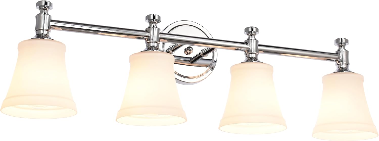 Bathroom Vanity Light Fixtures, Traditional Aged Brass 3 Lights Wall Sconce Lighting with Opal Glass Shade, Porch Wall Mount Light Fixture for Bathroom, Mirror Cabinets Hallway Stairs