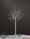 LIGHTSHARE LED Birch Tree Light Set - 4ft, 6ft, 8ft Trees with Warm White Lights - Indoor Outdoor Christmas Wedding Party Decorations (3-Pack)