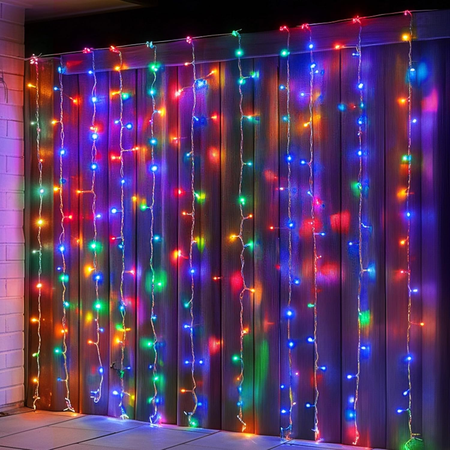 Dazzle Bright 300 LED Curtain String Lights, RGB Color Changing Christmas Fairy Lights for Bedroom with Remote & APP Control, Waterproof Smart Window Lights Party Wedding Garden Wall Decor
